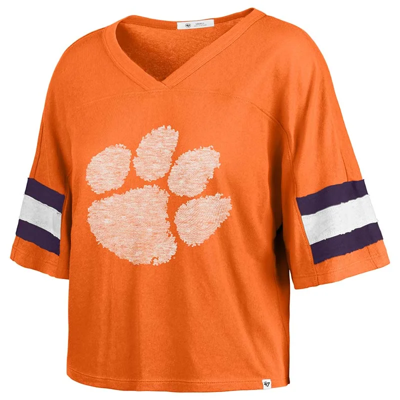 Clemson Double Header Scout Crop Short Sleeve T-Shirt