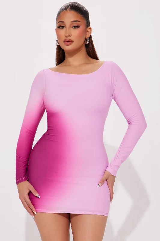 Ambrose Ombre Mini Dress - Pink