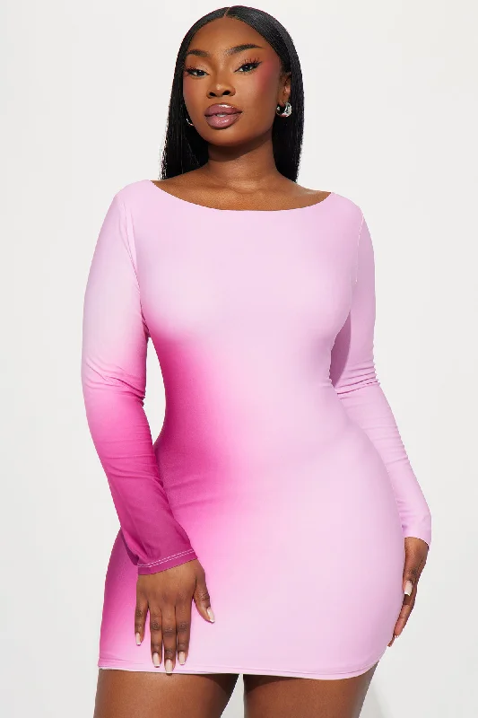 Ambrose Ombre Mini Dress - Pink