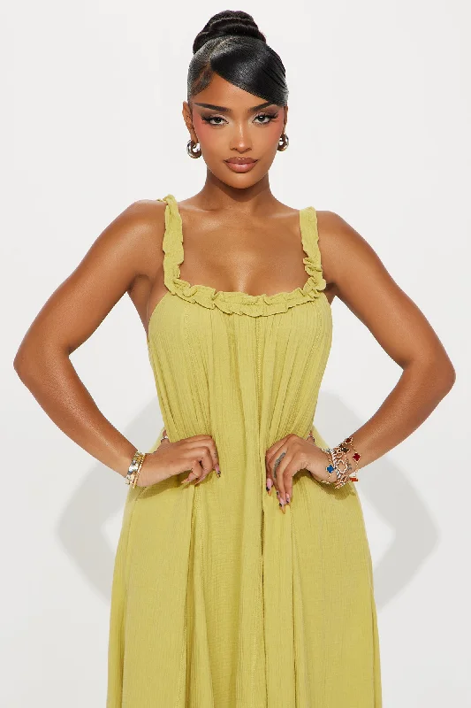 Heide Maxi Dress - Lime