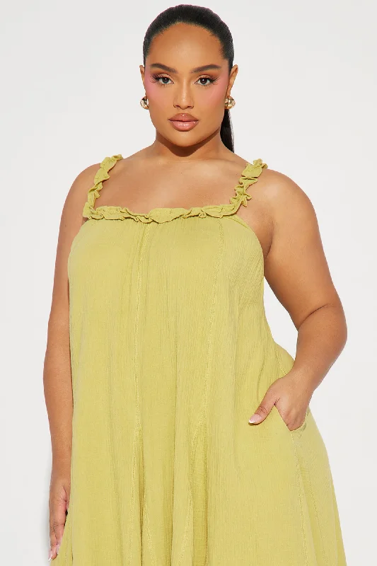 Heide Maxi Dress - Lime