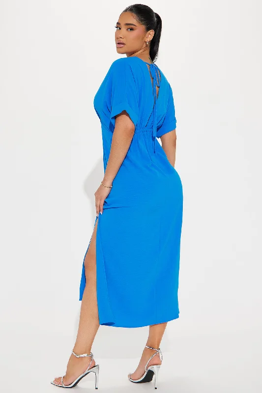 Serena Airflow Maxi Dress - Blue