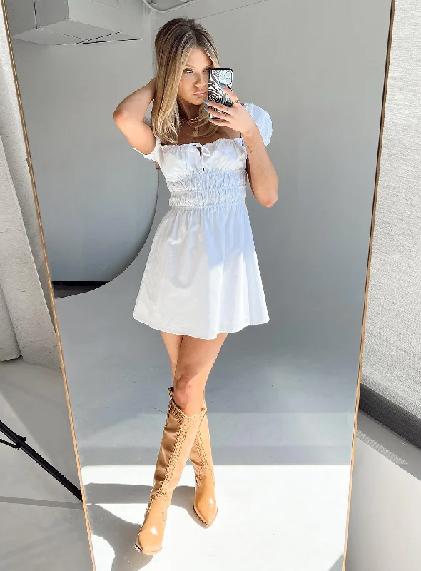 Yasmina Mini Dress White