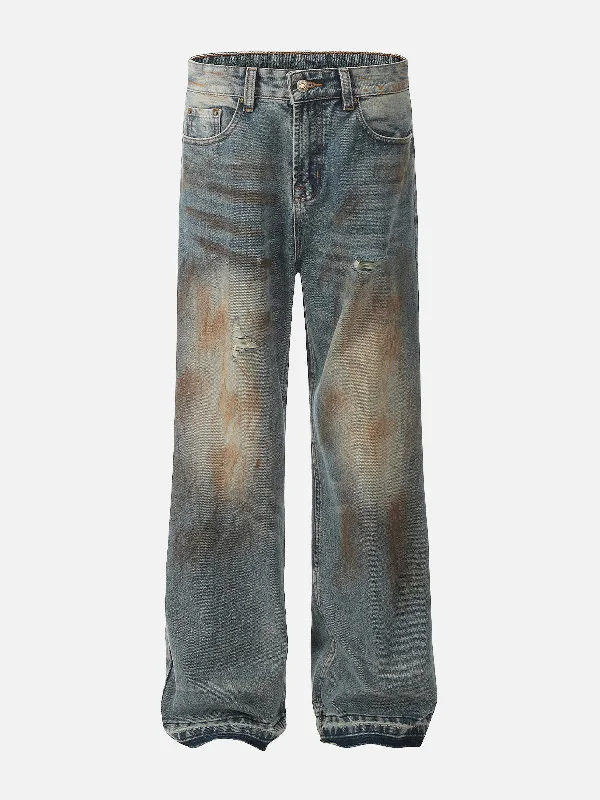 Aelfric Eden Mud Dyeing Print Jeans