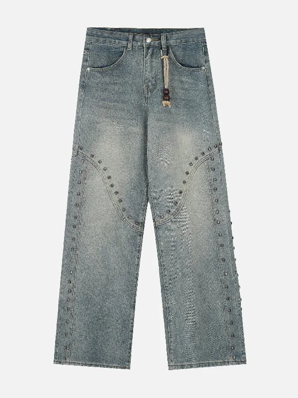 Aelfric Eden Rivet Washed Loose Jeans