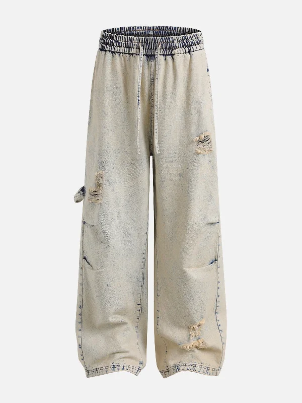 Aelfric Eden Yellow Mud Washed Loose Jeans