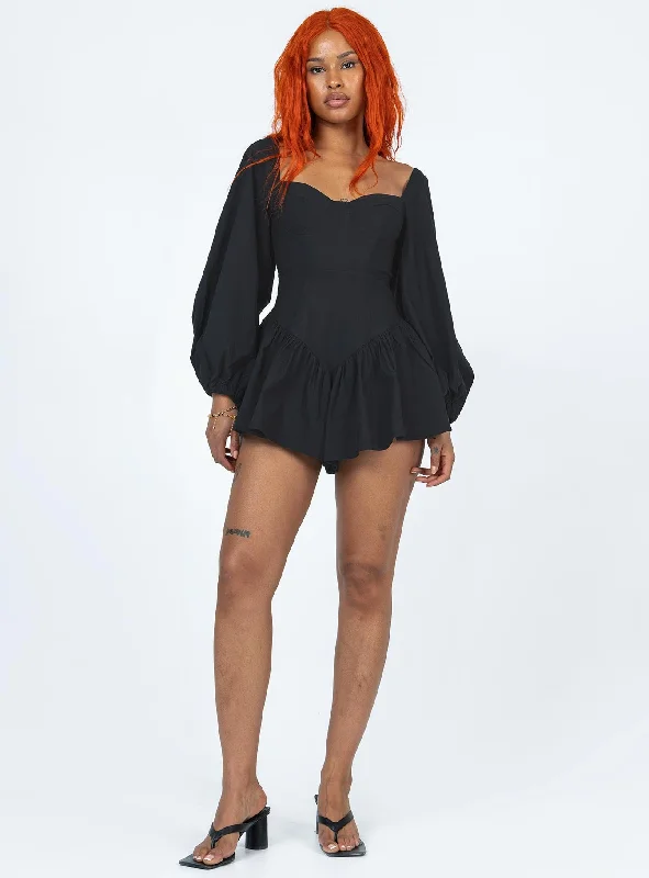 Chari Romper Black