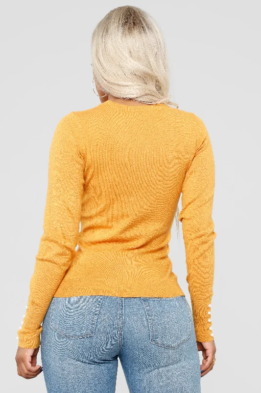 Doesn't Matter To Me Sweater - Mustard