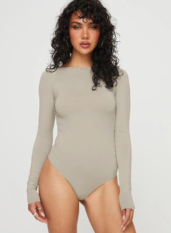 Gatewood Long Sleeve Bodysuit Grey