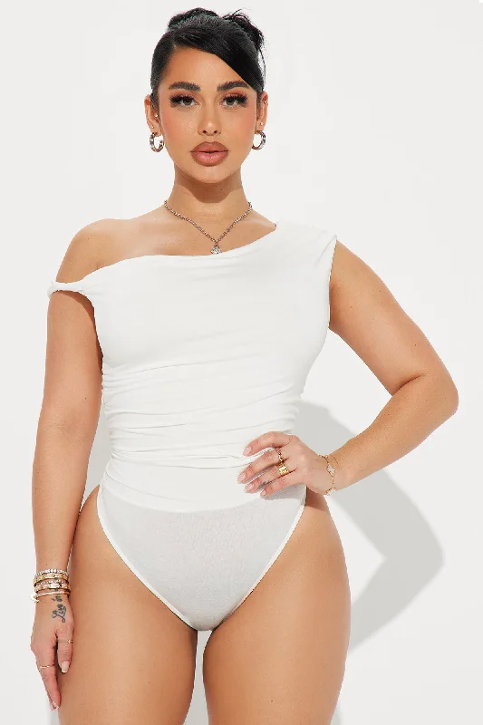 Kylie Off Shoulder Bodysuit - Ivory