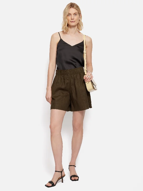 Linen Short | Dark Green