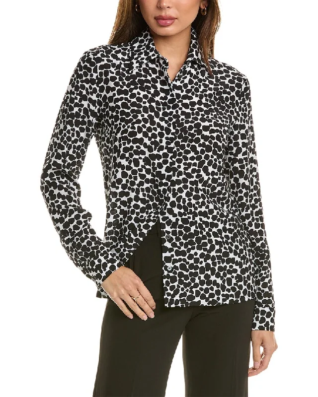 Michael Kors Collection Cheetah Hansen Silk Shirt