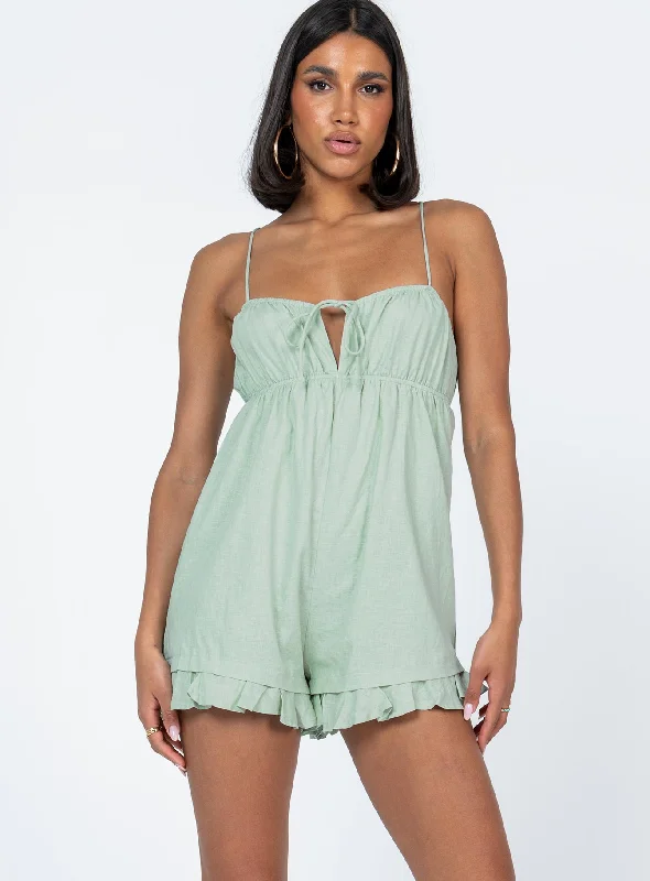 Peyton Romper Green