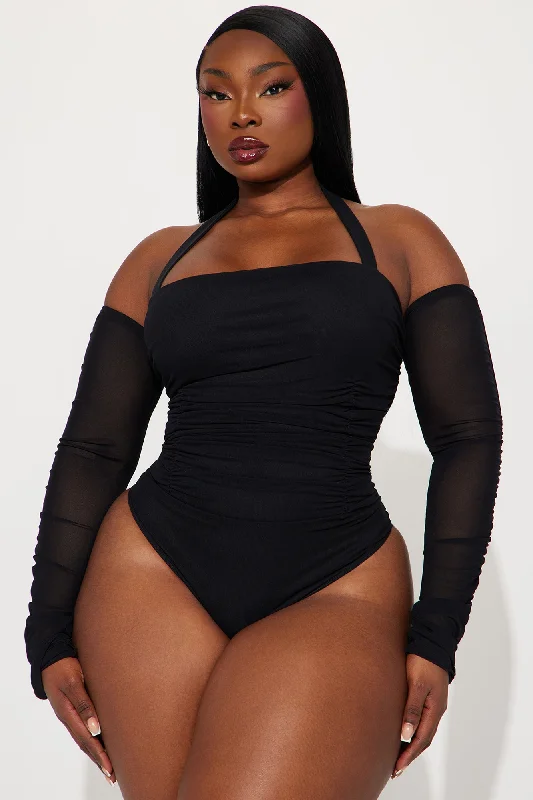 Replacing You Mesh Bodysuit - Black