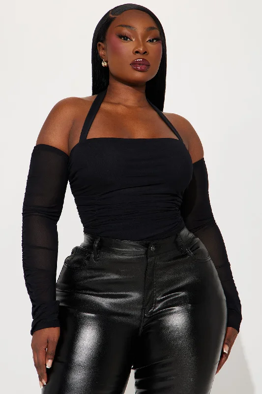 Replacing You Mesh Bodysuit - Black