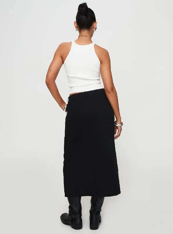 Sumac Midi Skirt Black