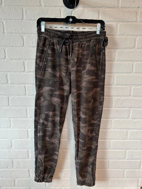 Athletic Pants By Athleta In Black & Green, Size: 0