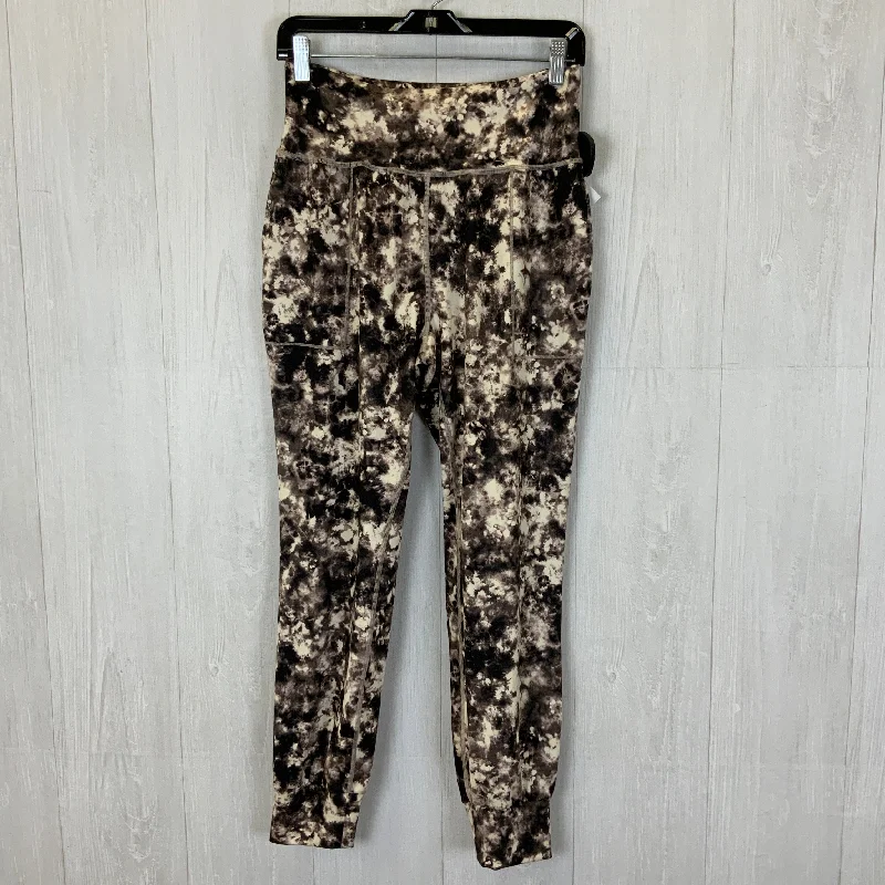 Athletic Pants By Athleta In Black & Cream, Size: S