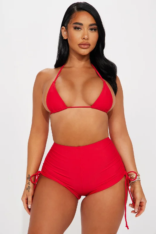 Maui Micro Triangle Bikini Top - Red