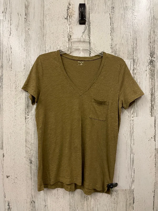 Top Short Sleeve By Madewell In Green, Size: M