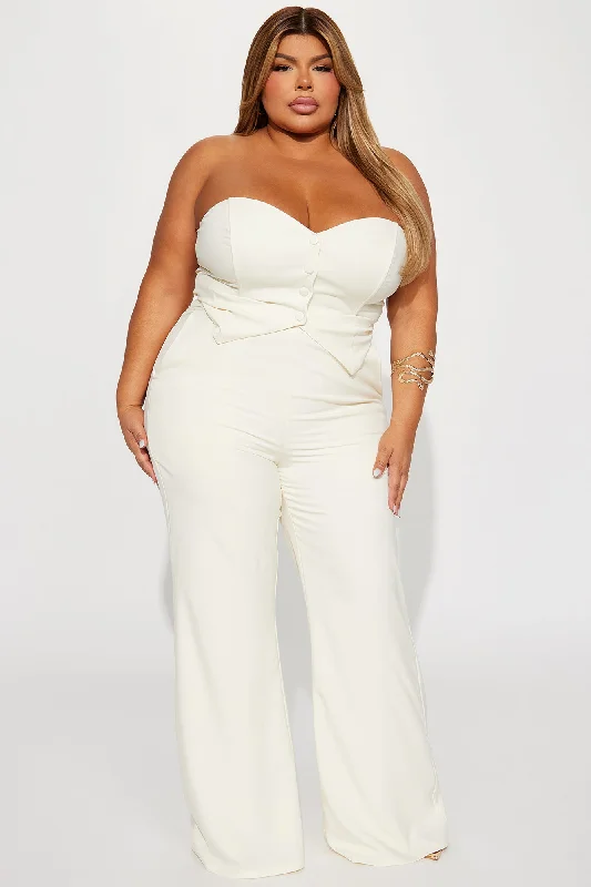 Amelia Two Piece Pant Suit - Cream