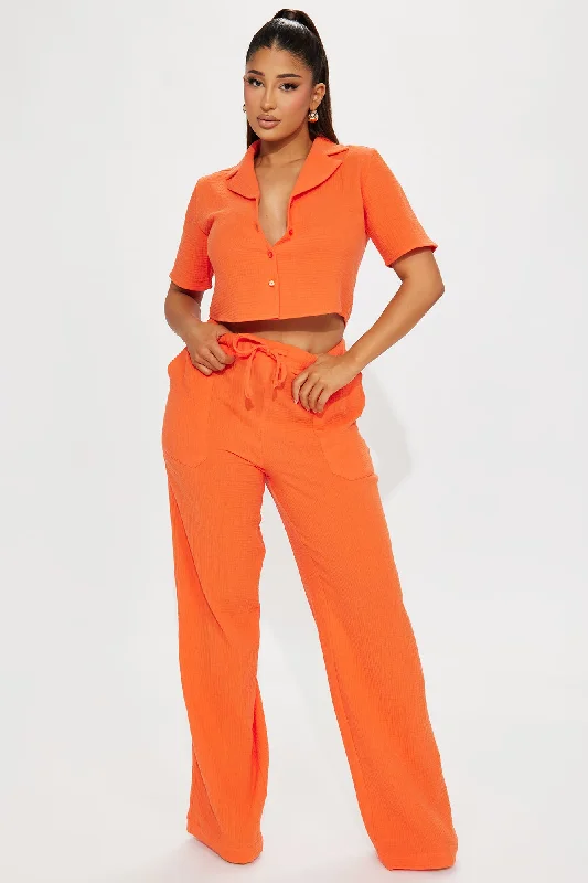 Been There Pant Set - Orange