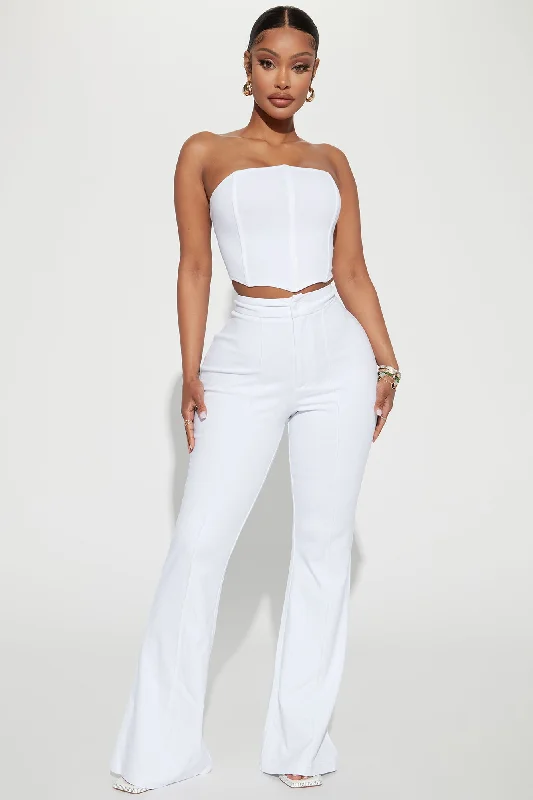 More Of You Pant Set  - White