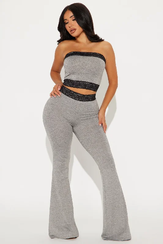 On An Errand Run Pant Set - Heather Grey