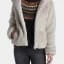 Laila Short Reversible Coat with Faux Fur